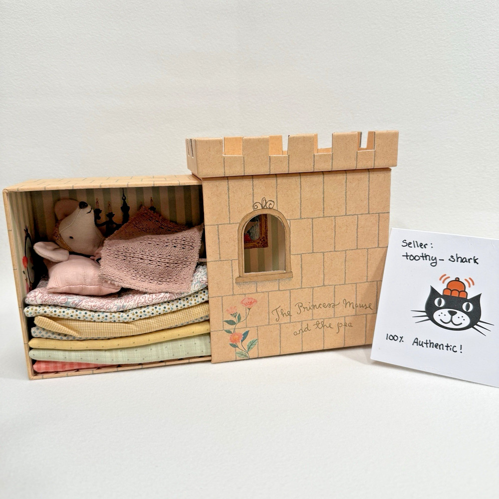 Maileg Princess and the Pea Big Sister Mouse - New in Box - Ship from US - Royal